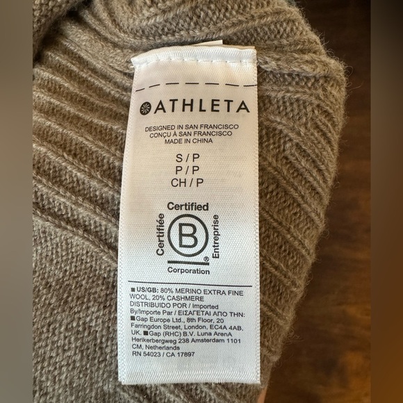 Athleta Alpine Sweater Dress, Size Small, NWT - Picture 5 of 6